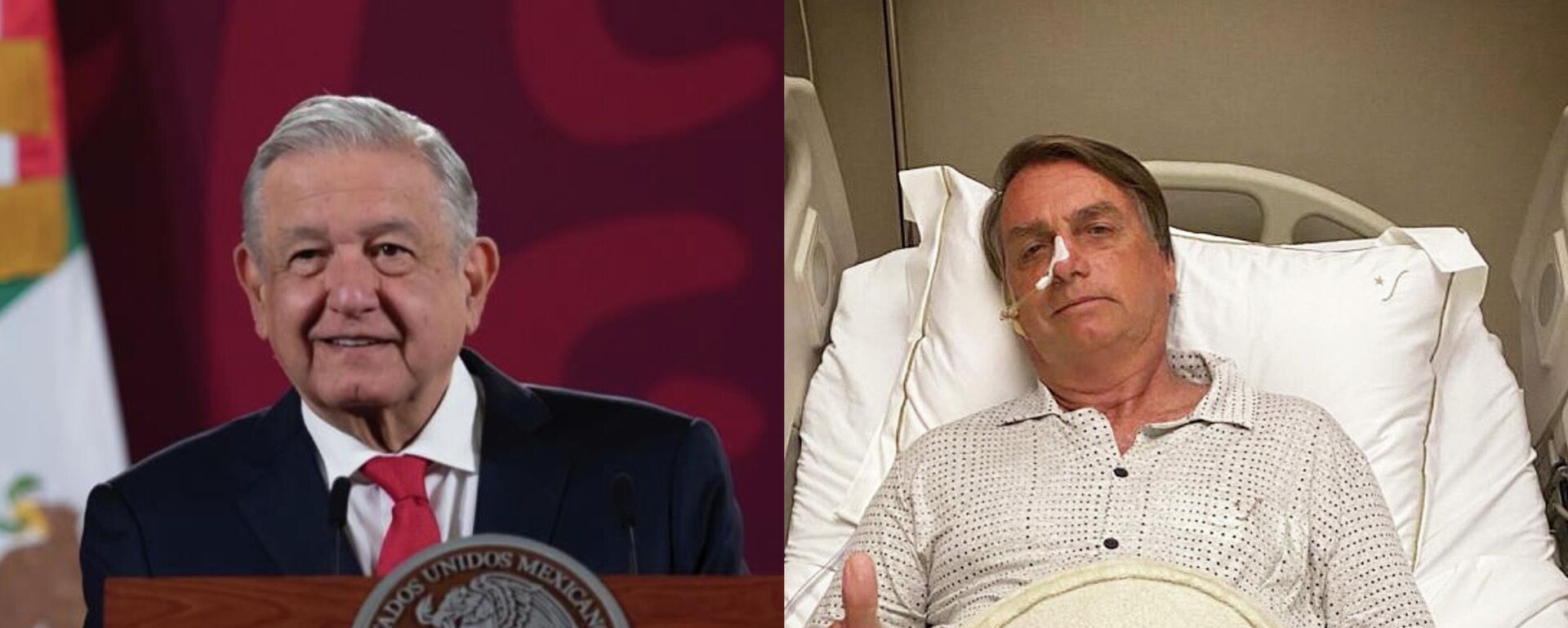 Andrés Manuel López Obrador, presidente de México, Jair Bolsonaro, presidente de Brasil - Sputnik Mundo, 1920, 03.01.2022