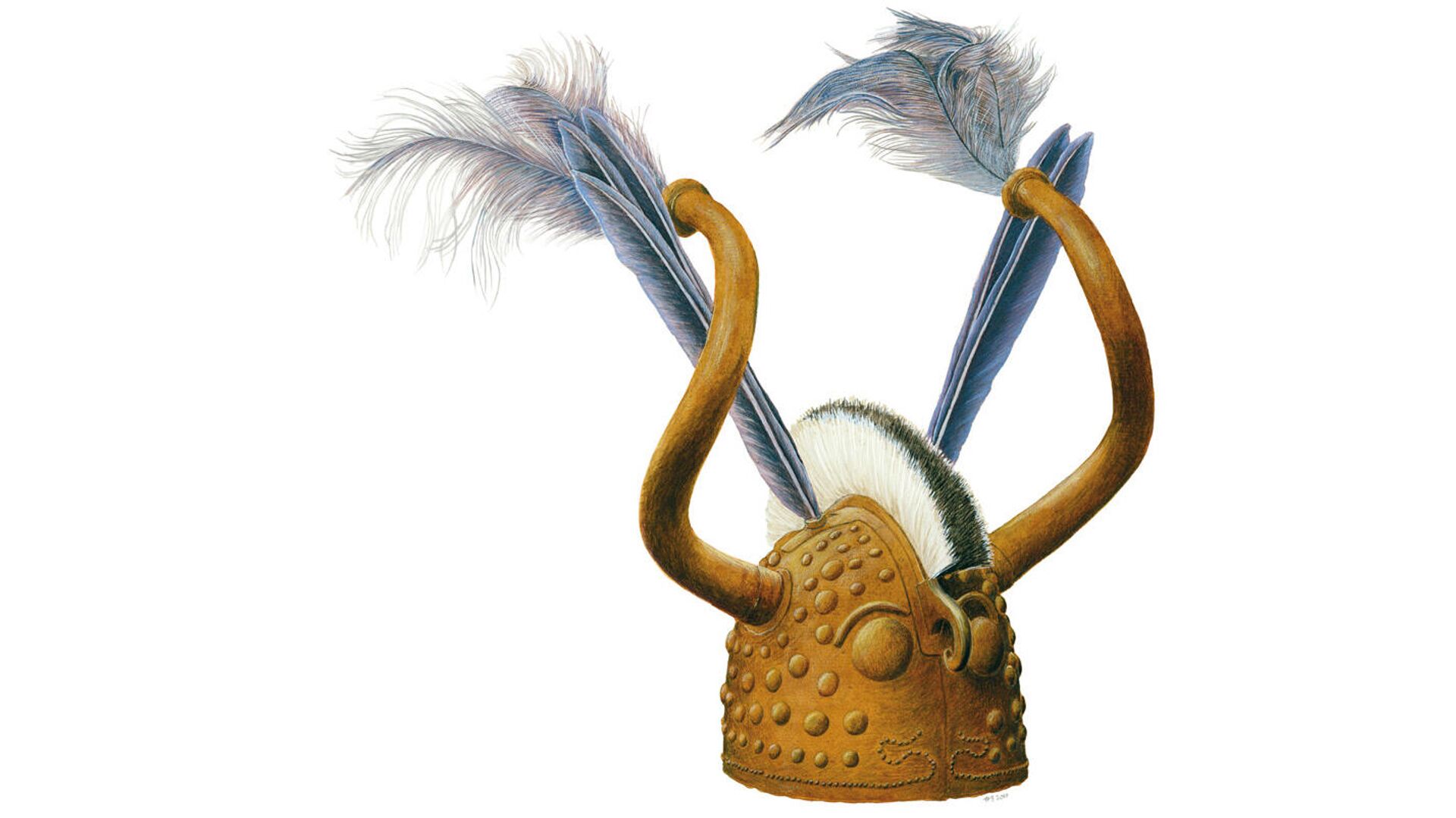 El casco adornado con plumas - Sputnik Mundo, 1920, 10.01.2022