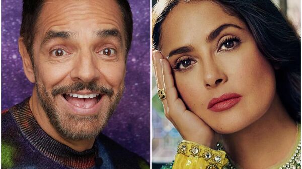 Eugenio Derbez y Salma Hayek  - Sputnik Mundo