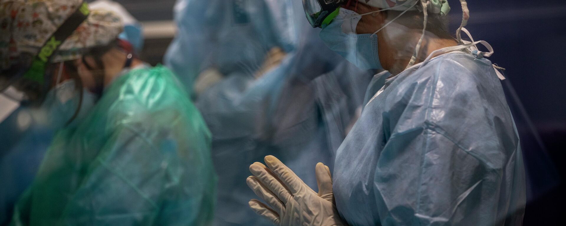 La Unidad de Cuidados Intensivos del Hospital del Mar de Barcelona, España - Sputnik Mundo, 1920, 17.01.2022