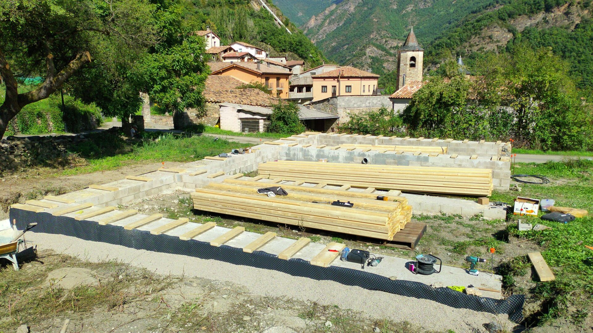 Base de una de las casas de paja construidas en el pirineo de Lleida (Cataluña) - Sputnik Mundo, 1920, 19.01.2022