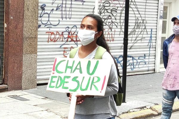 Protesta en Buenos Aires frente a Edesur - Sputnik Mundo