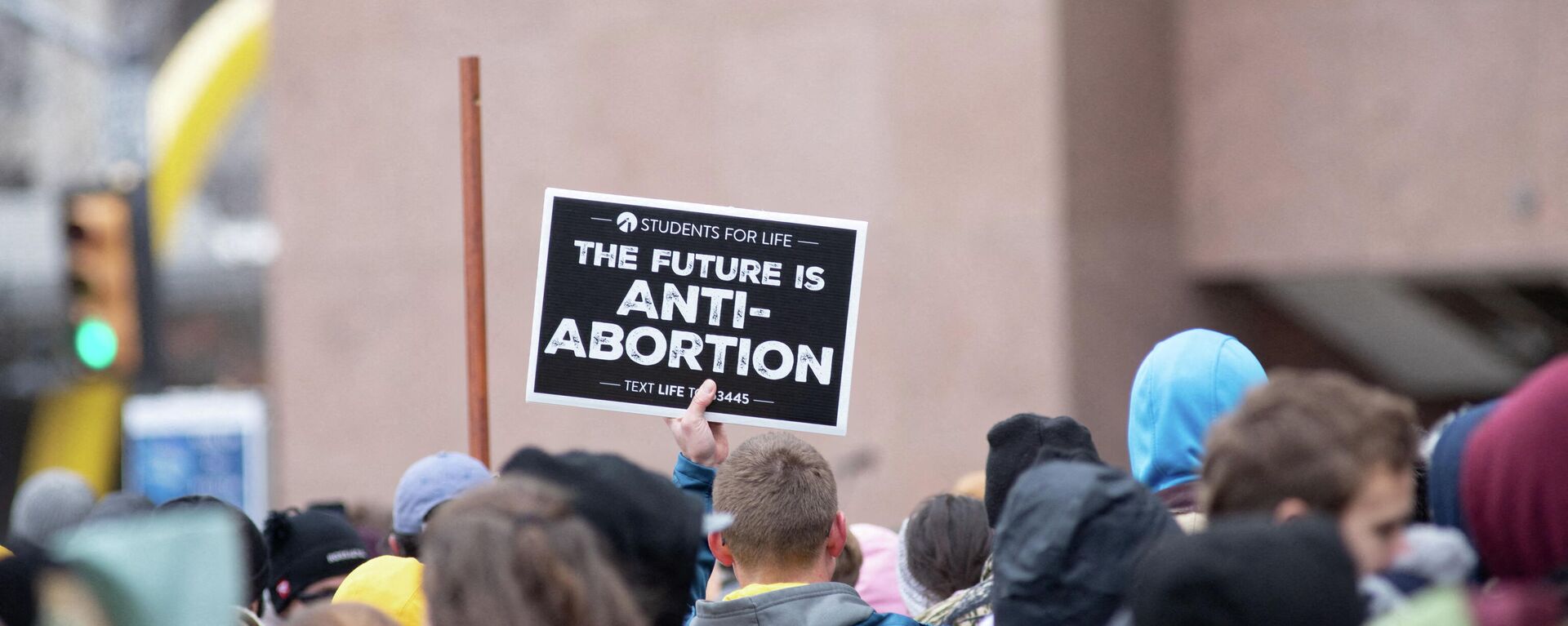 Una persona participa de una protesta contra el aborto en EEUU Una persona participa de una protesta contra el aborto en EEUU - Sputnik Mundo, 1920, 21.01.2022