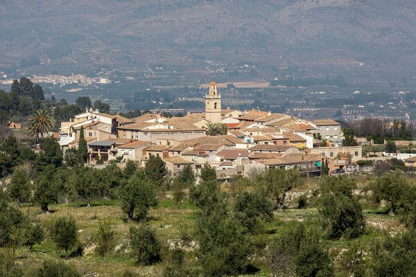 Vista panorámica de Benillup, municipio alicantino de la Ruta 99 - Sputnik Mundo