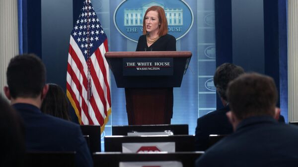 La secretaria de prensa de la Casa Blanca, Jen Psaki - Sputnik Mundo