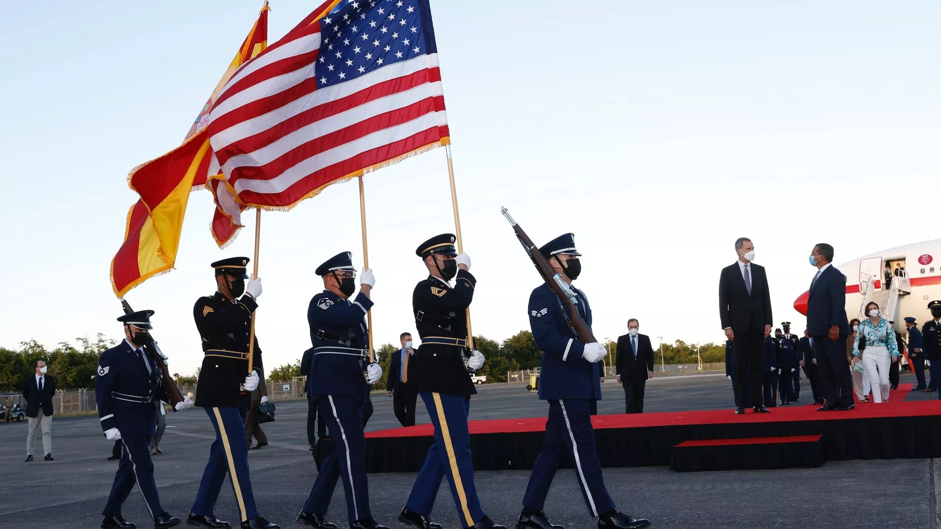 El Rey Felipe VI a su llegada a Puerto Rico