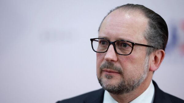 El ministro de Exteriores de Austria, Alexander Schallenberg - Sputnik Mundo
