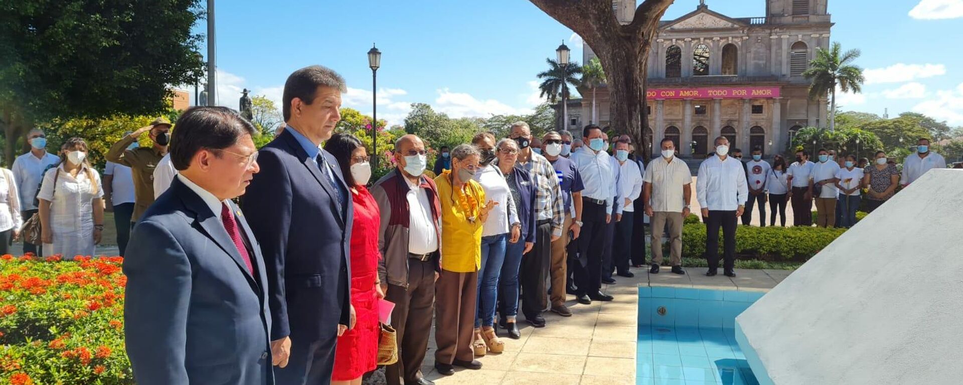 El aniversario 169 del natalacio de José Martí, en la Plaza de la Revolución de Managua - Sputnik Mundo, 1920, 29.01.2022