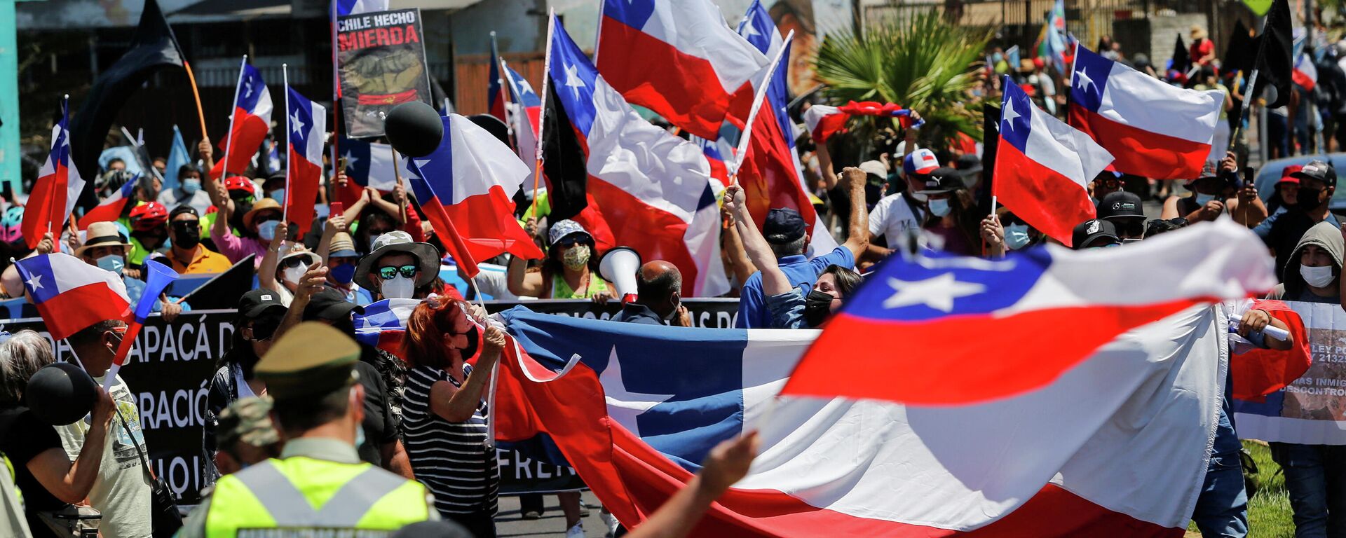 Protestas contra delincuencia en Chile - Sputnik Mundo, 1920, 31.01.2022