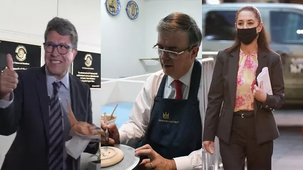 Ricardo Monreal, senador mexicano; Marcelo Ebrard, canciller, y Claudia Sheinbaum, jefa de Gobierno de la Ciudad de México - Sputnik Mundo