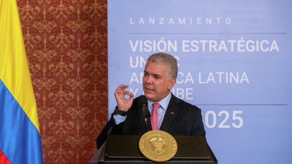 El presidente de Colombia, Iván Duque - Sputnik Mundo