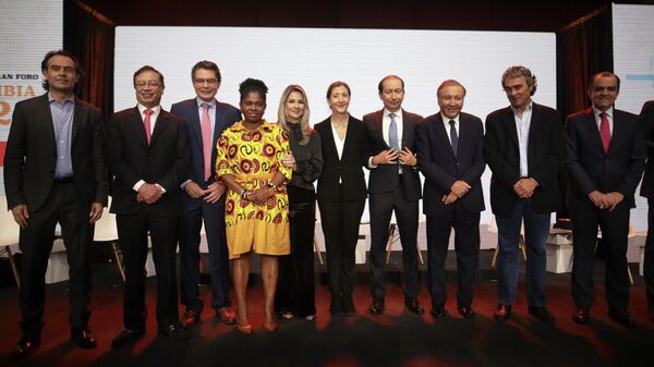  Debate previo a elecciones legislativas y presidenciales en Bogotá, Colombia - Sputnik Mundo