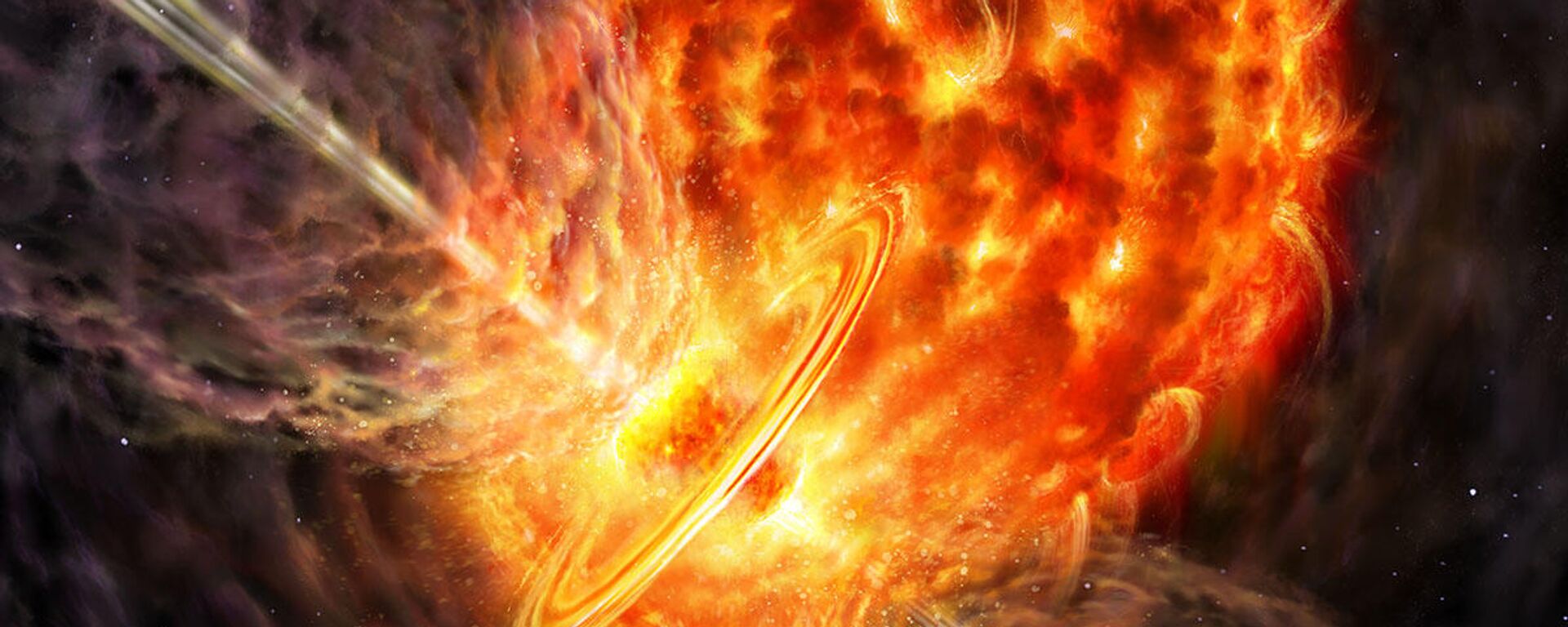 'Artwork' de un sistema estelar doble al comienzo de la envoltura común - Sputnik Mundo, 1920, 11.02.2022