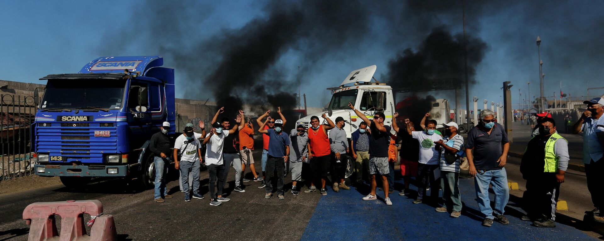 Las protestas de camioneros chilenos - Sputnik Mundo, 1920, 12.02.2022