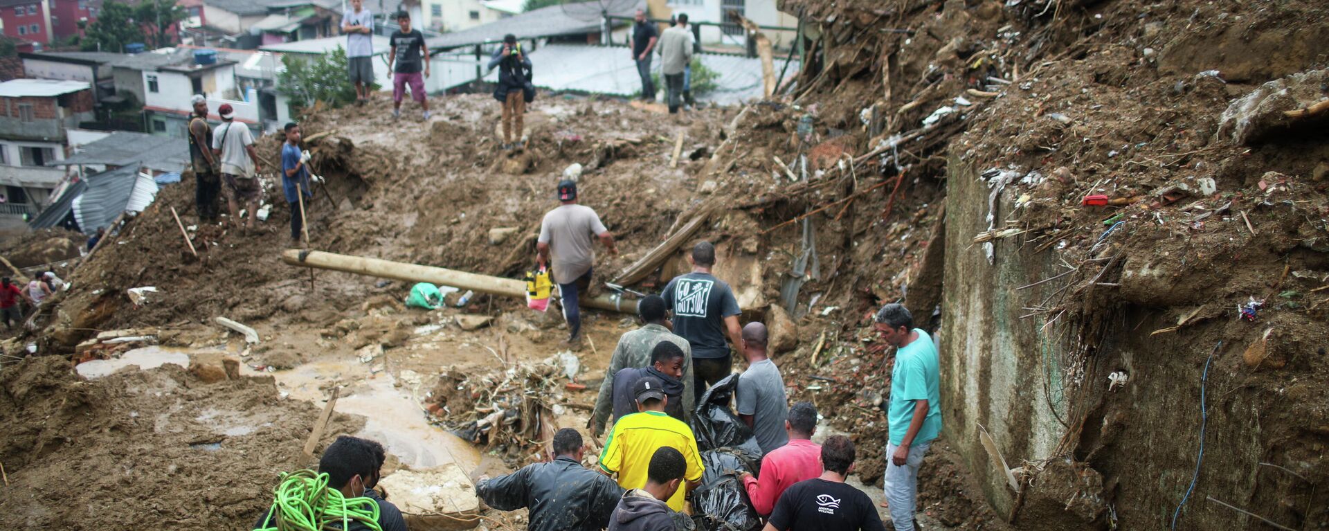 Lluvias en la ciudad brasileña de Petrópolis - Sputnik Mundo, 1920, 18.02.2022