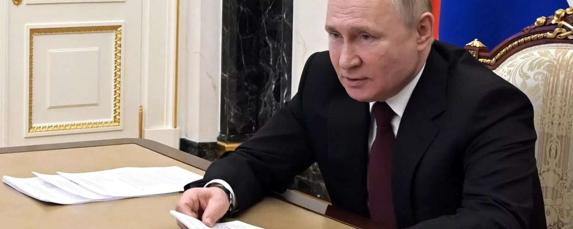 El presidente de Rusia, Vladímir Putin El presidente de Rusia, Vladímir Putin - Sputnik Mundo, 1920, 21.02.2022