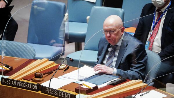 Vasili Nebenzia, representante permanente de Rusia ante la ONU - Sputnik Mundo