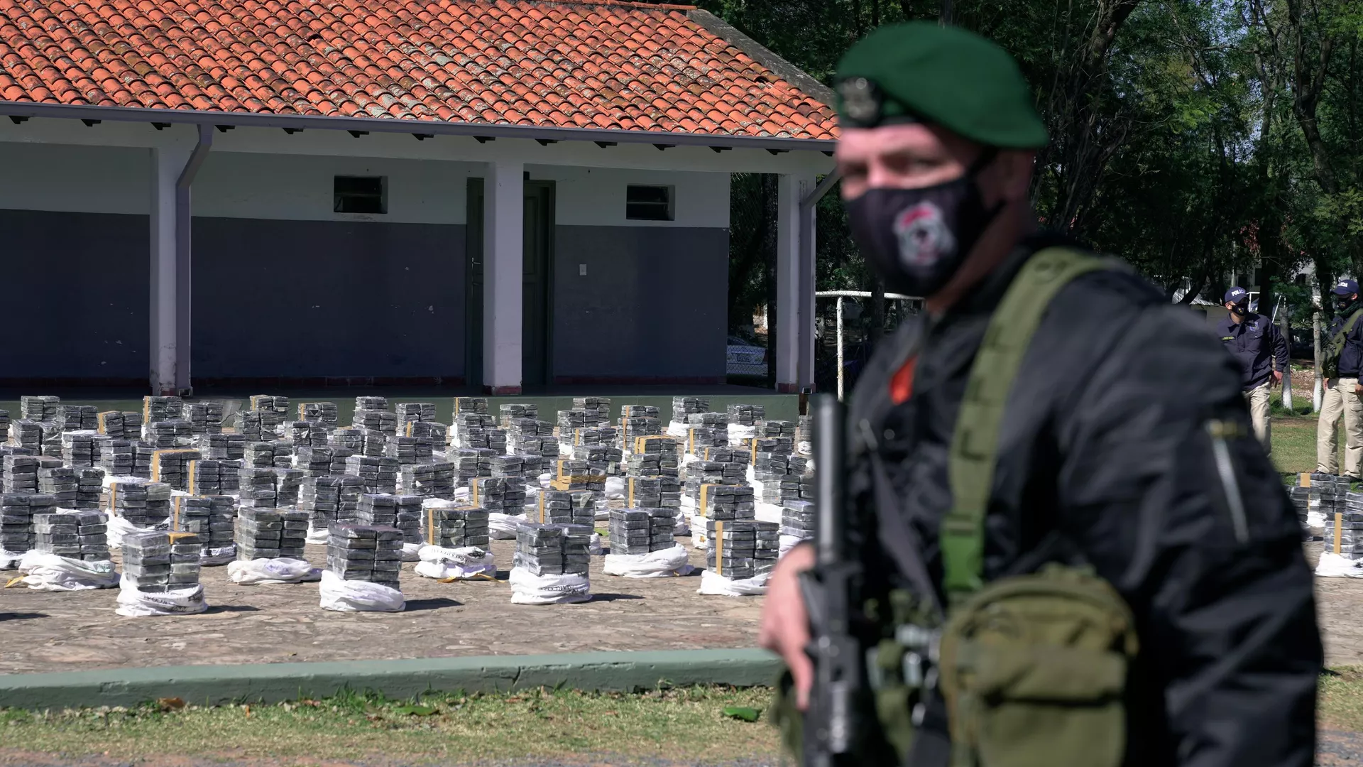 Droga confiscada por las autoridades de Paraguay en julio de 2021