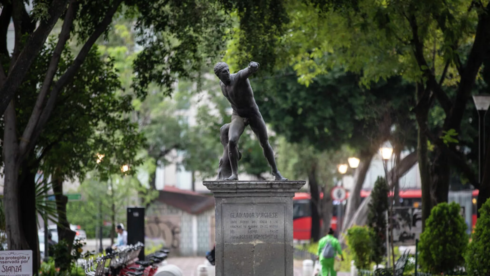 Postal de la Colonia Roma, en la Ciudad de México. 