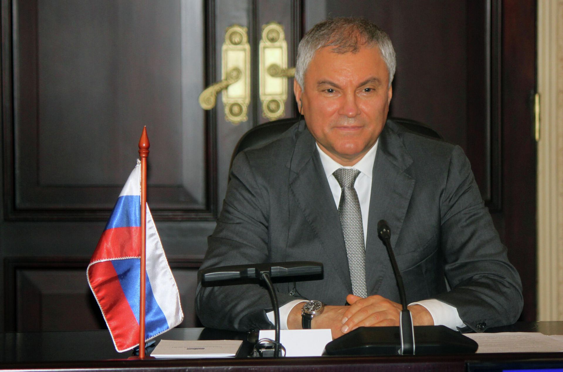 El presidente de la Duma Estatal de Rusia, Viacheslav Volodin El presidente de la Duma Estatal de Rusia, Viacheslav Volodin - Sputnik Mundo, 1920, 24.02.2022