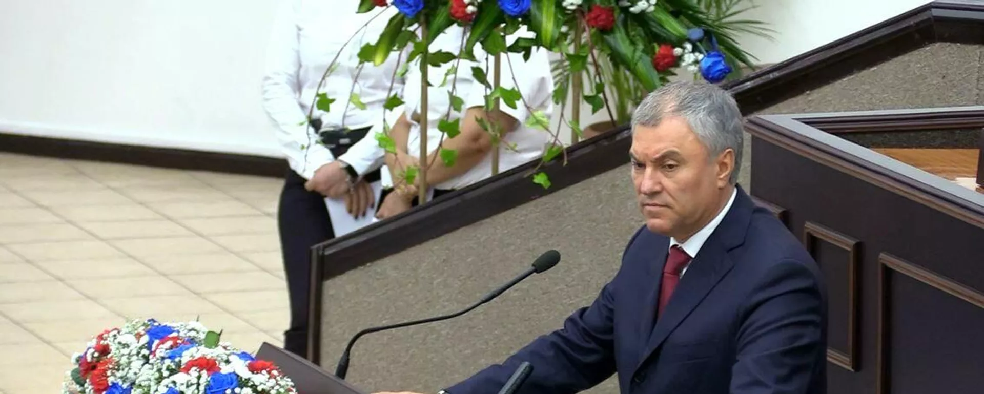 El presidente de la Duma Estatal de Rusia, Viacheslav Volodin, en el Parlamento de Nicaragua El presidente de la Duma Estatal de Rusia, Viacheslav Volodin, en el Parlamento de Nicaragua - Sputnik Mundo, 1920, 25.02.2022