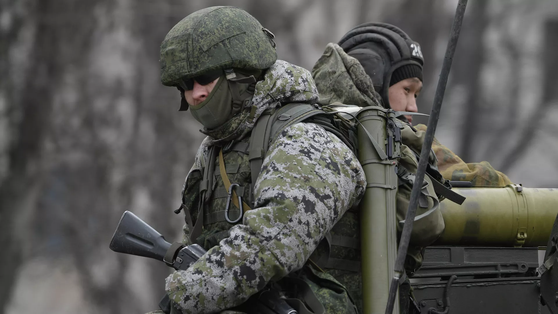 Militares rusos en Ucrania