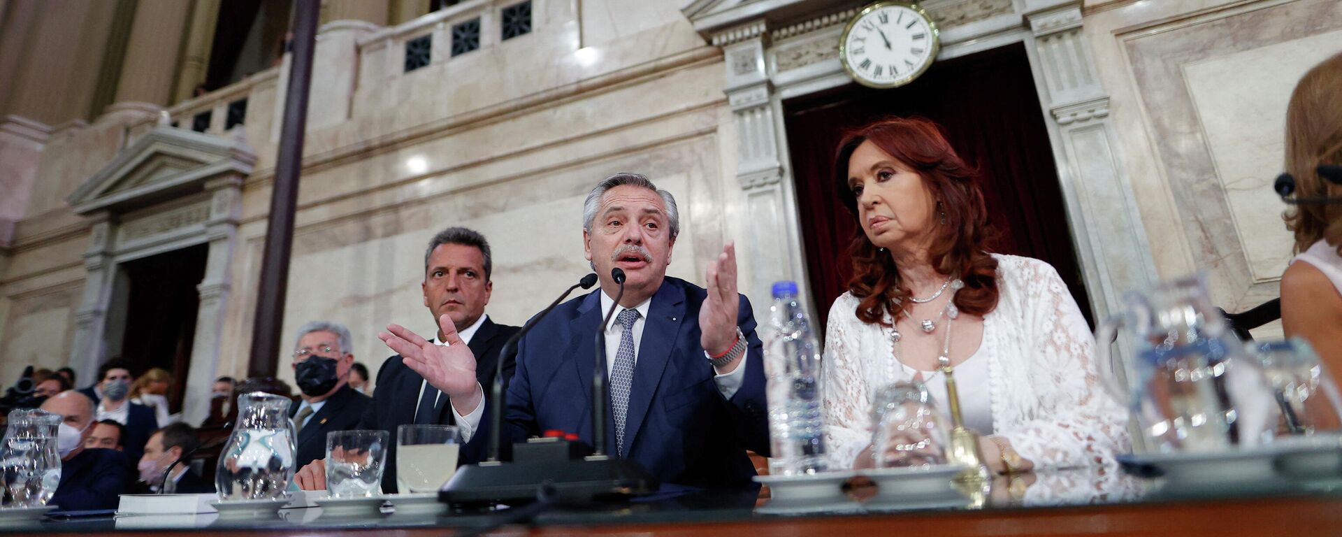 Alberto Fernández, presidente de Argentina, y vicepresidenta Cristina Fernández de Kirchner  - Sputnik Mundo, 1920, 01.03.2022