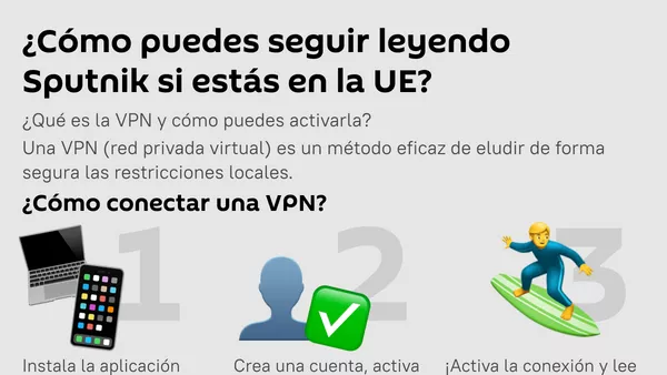 ¿Cómo puedes seguir leyendo Sputnik si estás en la UE? - Sputnik Mundo