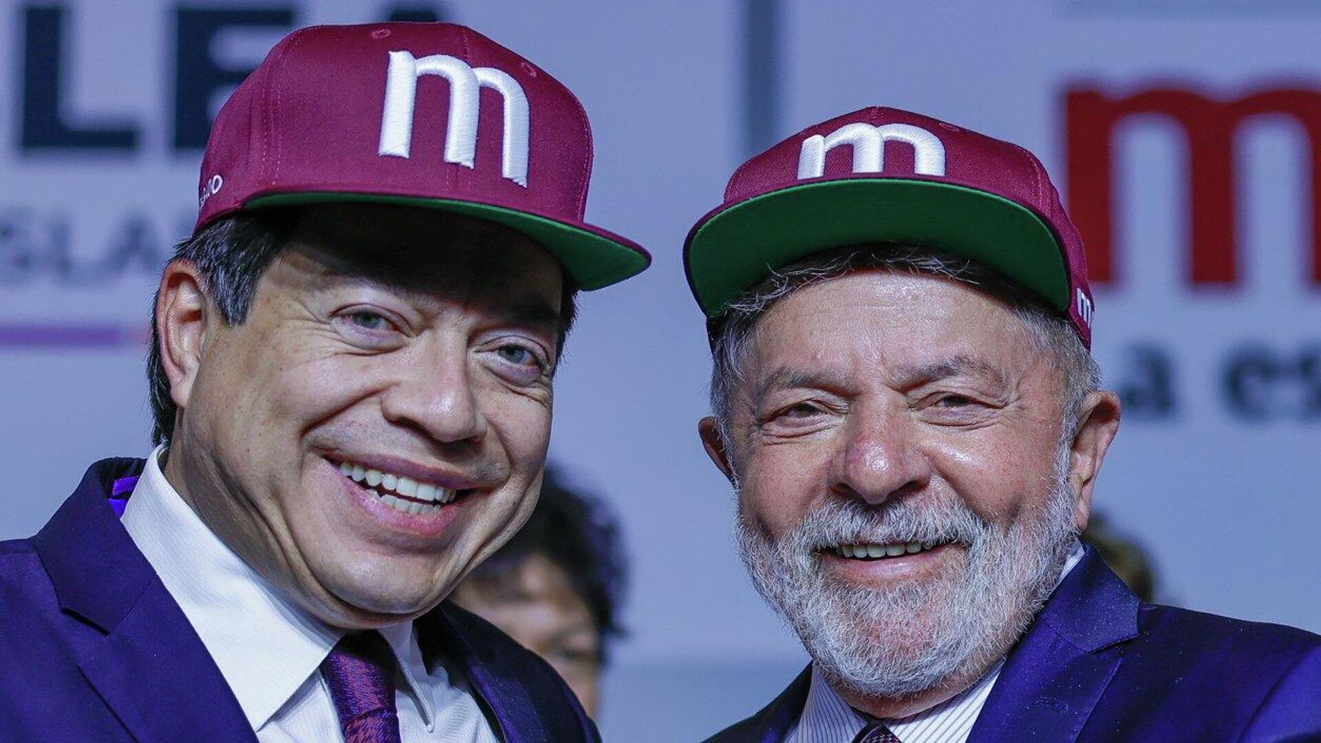Mario Delgado, dirigente nacional de Morena, y Lula da Silva, expresidente de Brasil - Sputnik Mundo, 1920, 03.03.2022