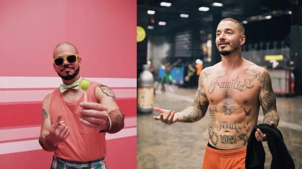 El puertorriqueño Residente y el colombiano J Balvin - Sputnik Mundo
