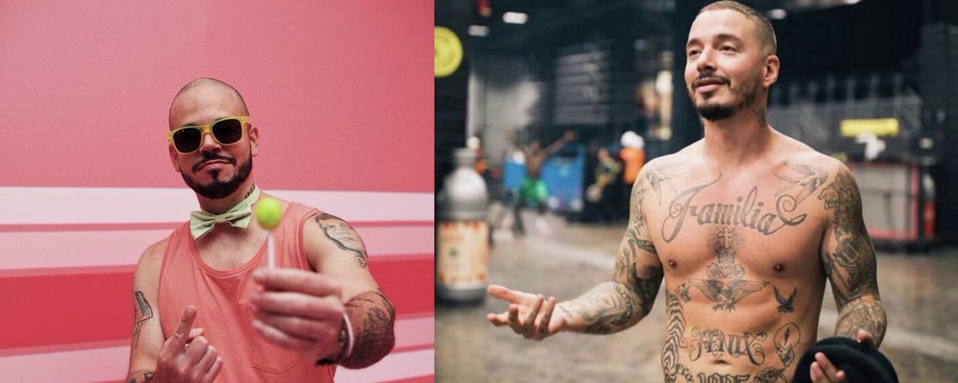 El puertorriqueño Residente y el colombiano J Balvin - Sputnik Mundo, 1920, 04.03.2022