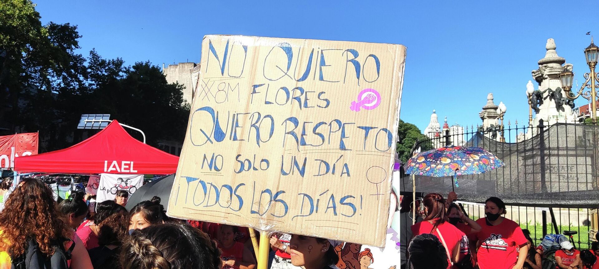 8 de marzo, en la plaza del Congreso, en Buenos Aires - Sputnik Mundo, 1920, 08.03.2022