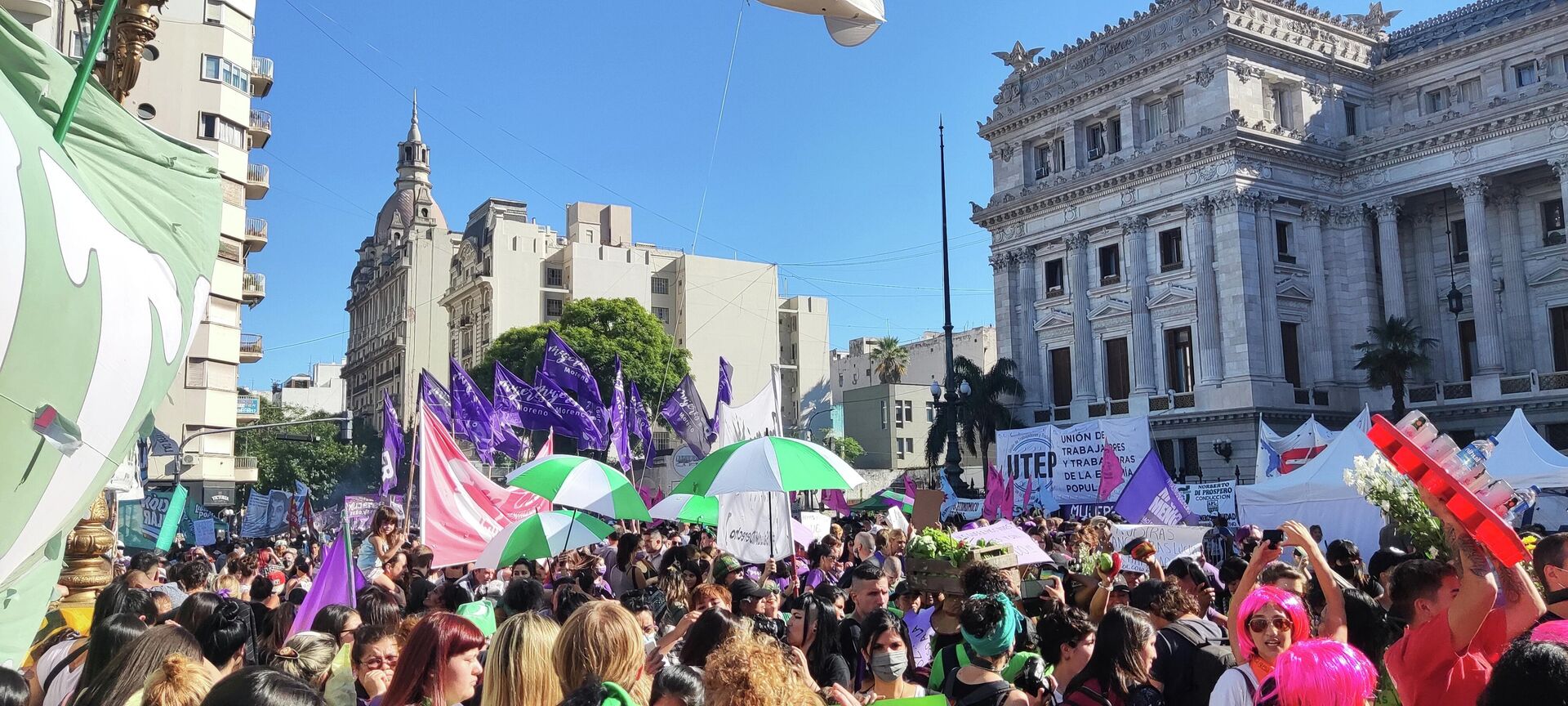 8 de marzo frente al Congreso en Buenos Aires - Sputnik Mundo, 1920, 08.03.2022