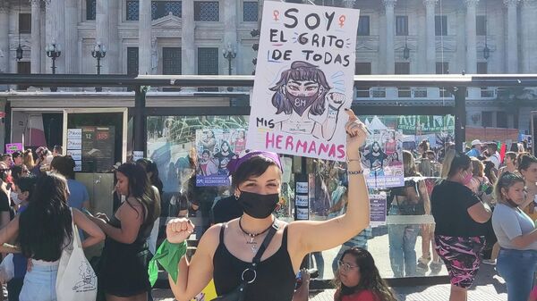 Frente al Congreso de la Nación, en Buenos Aires - Sputnik Mundo