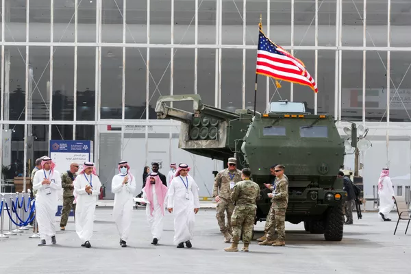 Los sistemas de defensa estadounidenses en el World Defense Show 2022, en Riad. Los sistemas de defensa estadounidenses en el World Defense Show 2022, en Riad. - Sputnik Mundo
