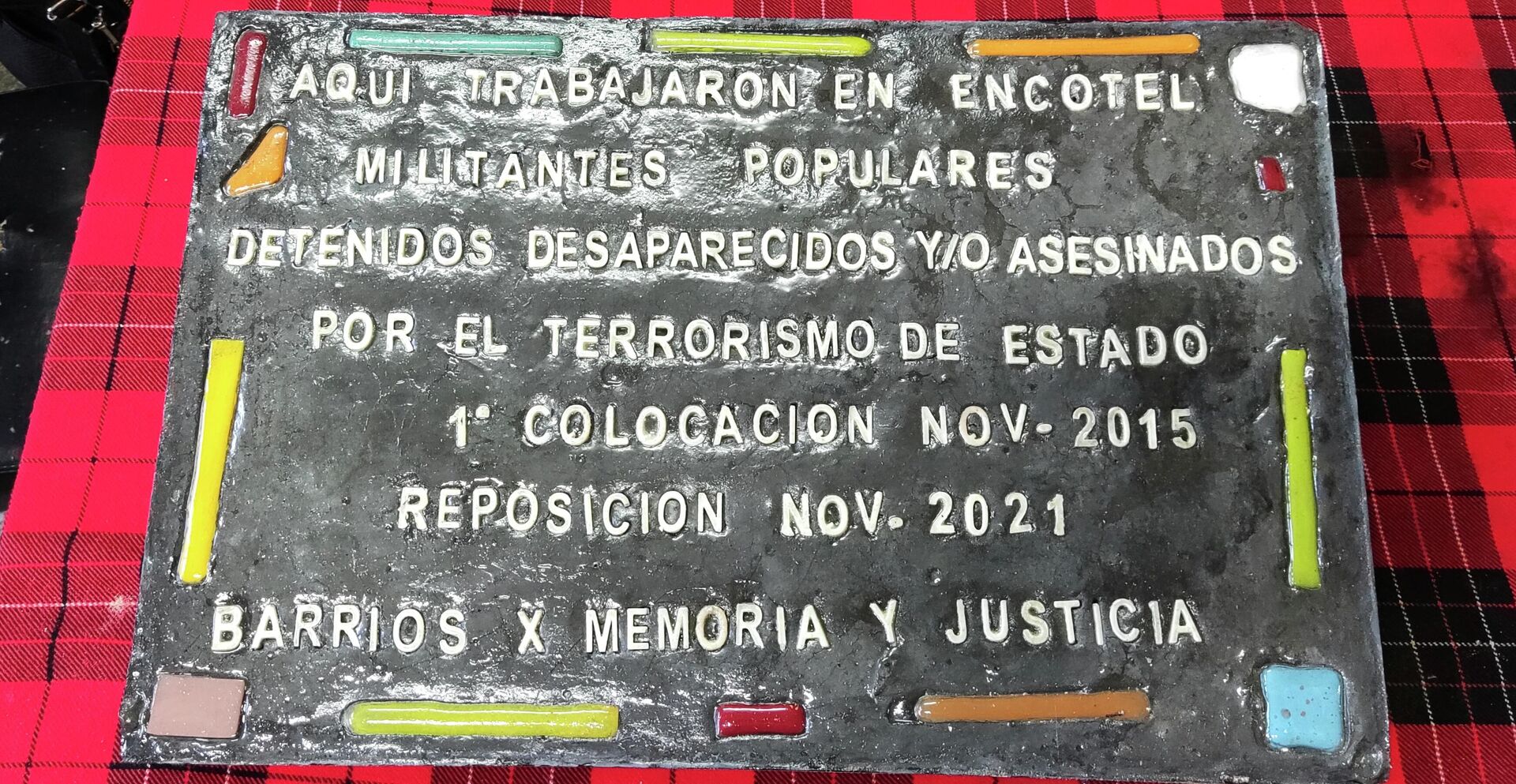 Baldosa que será colocada frente al Centro Cultural Kirchner - Sputnik Mundo, 1920, 10.03.2022