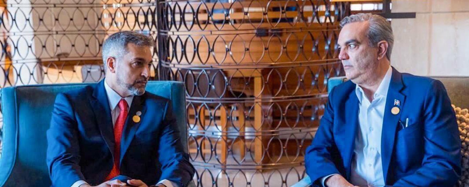 El presidente de Paraguay, Mario Abdo Benítez, se reunió con su homólogo de República Dominicana, Luis Abinader - Sputnik Mundo, 1920, 11.03.2022