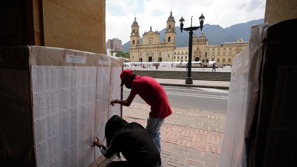 Preparativos para las elecciones en Colombia - Sputnik Mundo