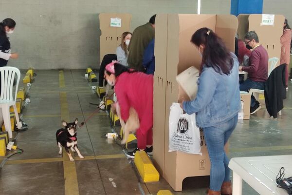 Puesto de votación cercano a la plaza de Bolívar - Sputnik Mundo