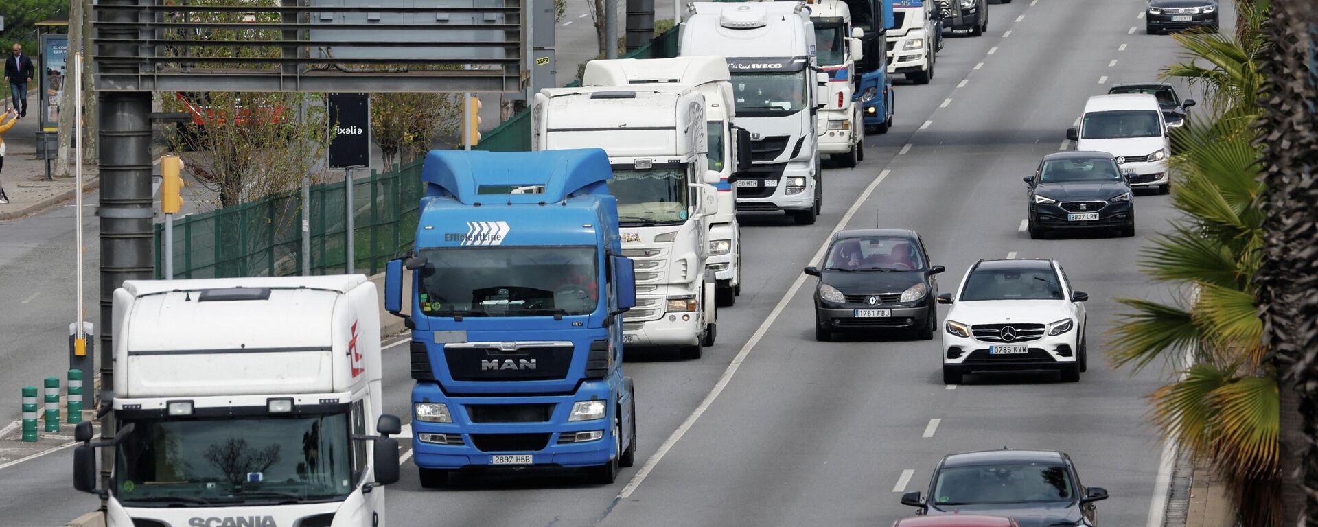 Huelga de transportistas en España - Sputnik Mundo, 1920, 23.03.2022