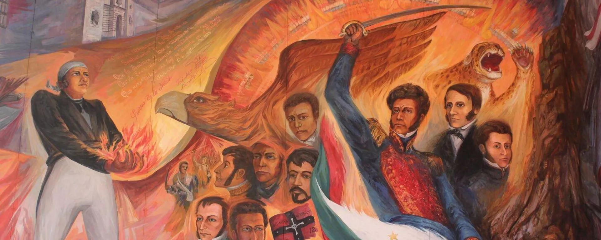 Alegoría del general Vicente Guerrero y la patria Alegoría del general Vicente Guerrero y la patria - Sputnik Mundo, 1920, 01.04.2022