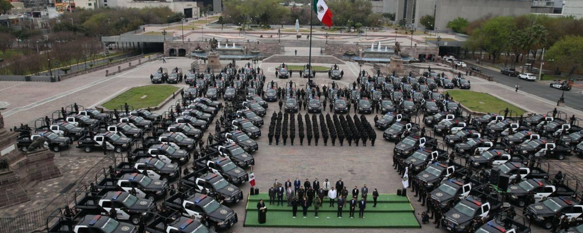 Equipamiento policiaco en Nuevo León. - Sputnik Mundo, 1920, 06.04.2022