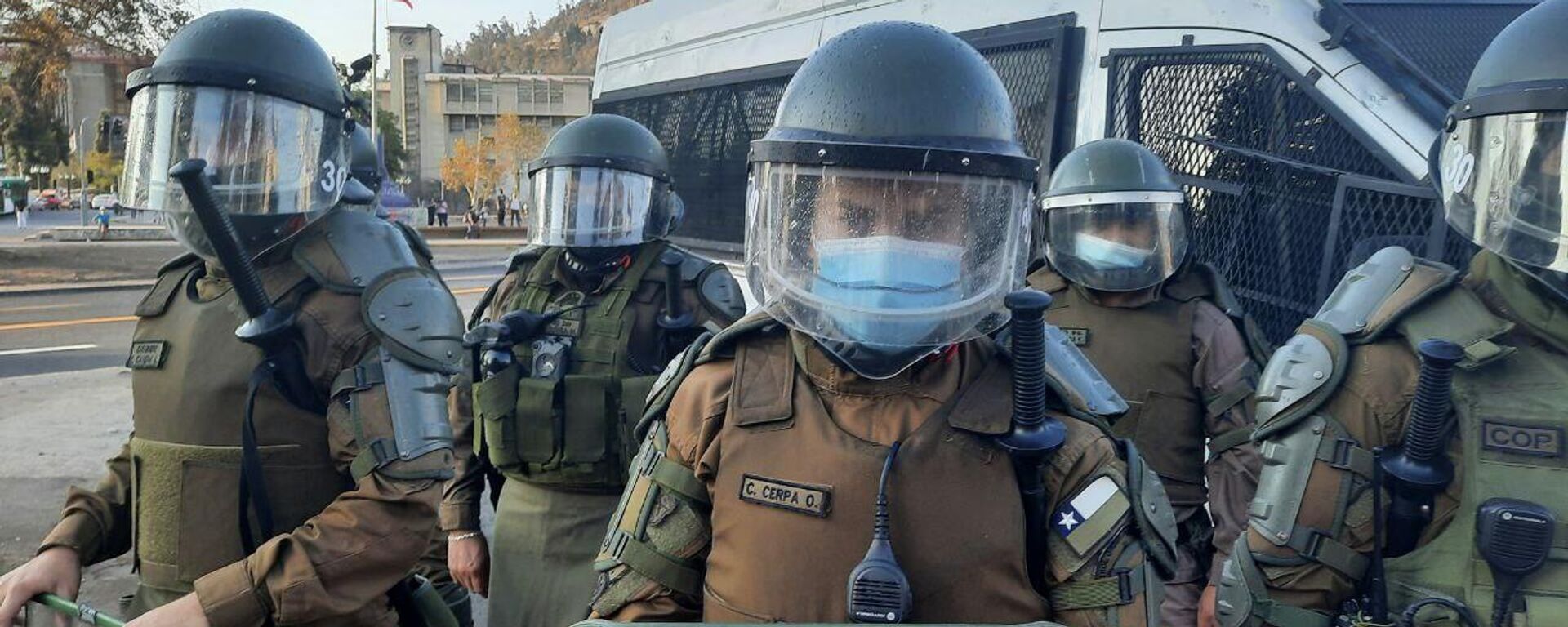 Carabineros de Chile en manifestación del 18 de marzo 2022 - Sputnik Mundo, 1920, 09.08.2022