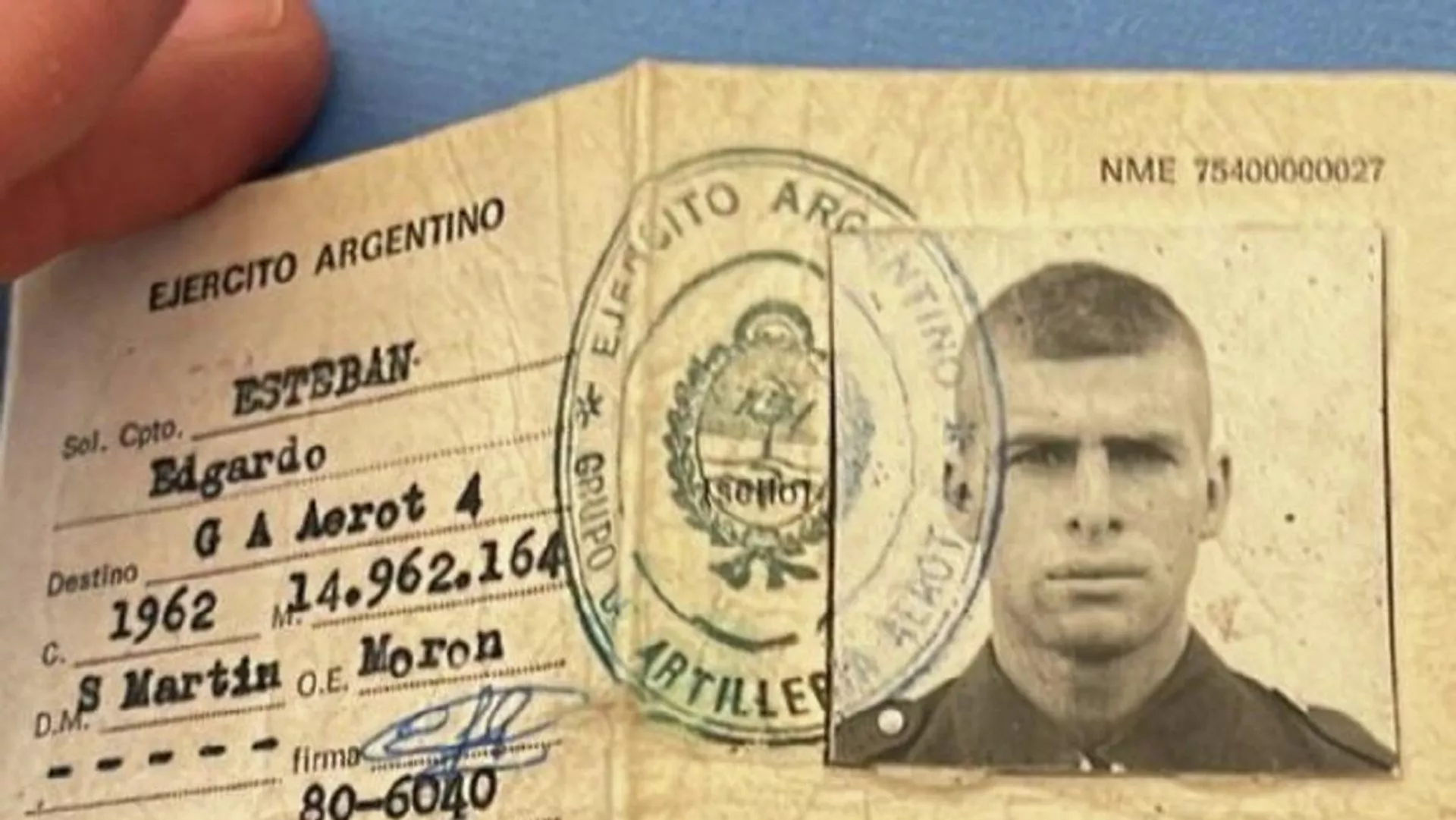 Documentación militar del veterano de guerra argentino, Edgardo Esteban Documentación militar del veterano de guerra argentino, Edgardo Esteban - Sputnik Mundo, 1920, 11.04.2022