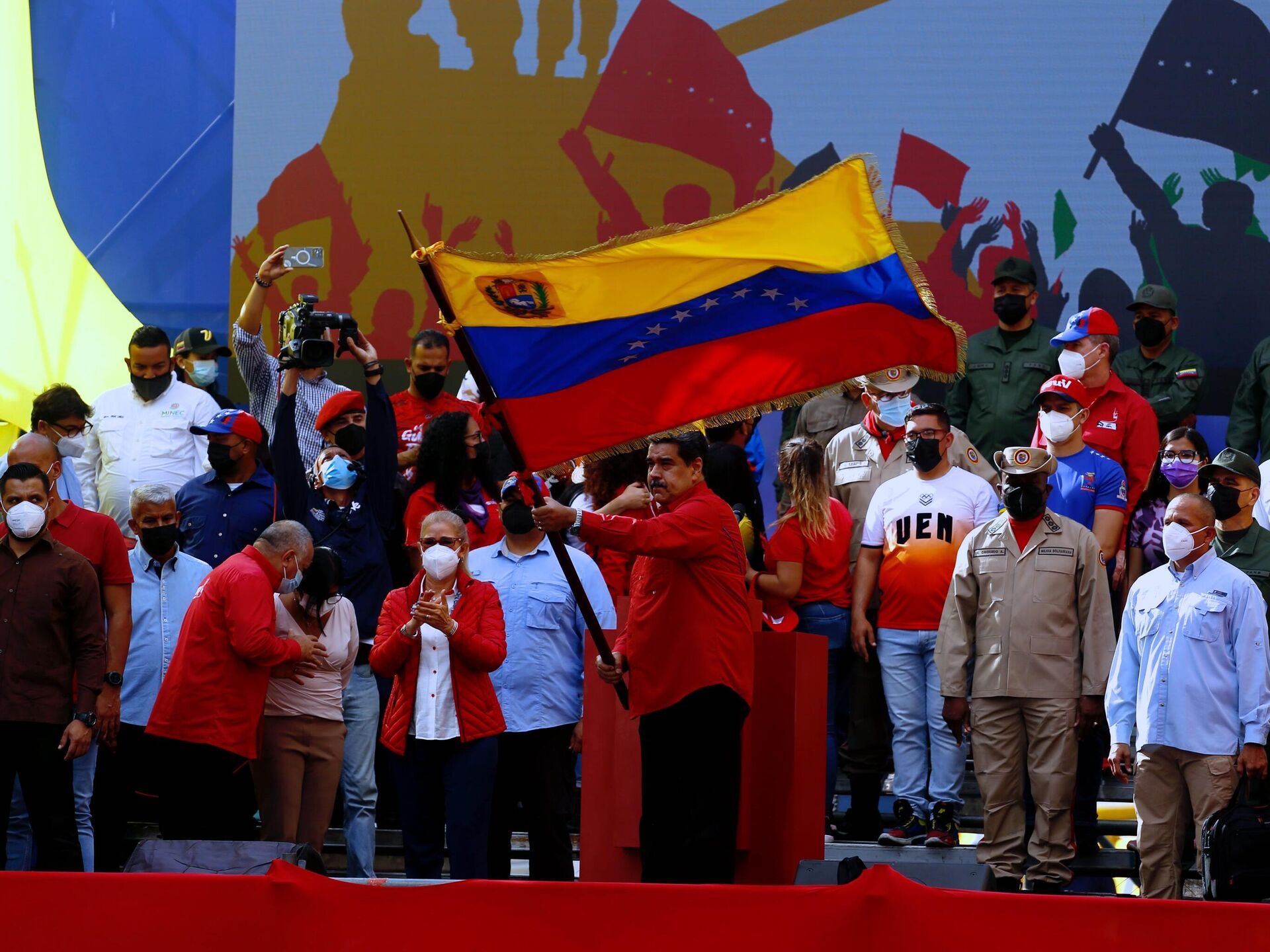 Nicolás Maduro, presidente de Venezuela, conmemoró la victoria sobre el golpe de Estado contra Hugo Chávez en 2002 Nicolás Maduro, presidente de Venezuela, conmemoró la victoria sobre el golpe de Estado contra Hugo Chávez en 2002 - Sputnik Mundo, 1920, 14.04.2022