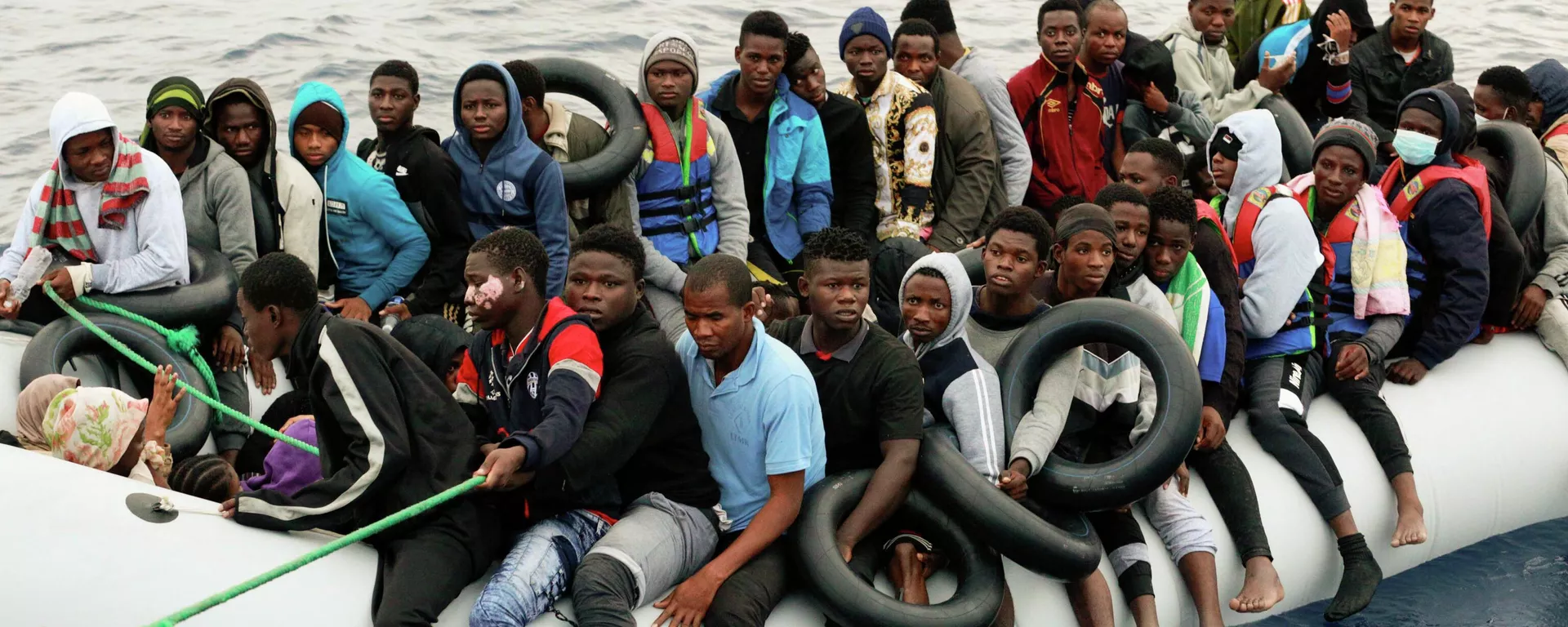 Migrantes detenidos en Libia Migrantes detenidos en Libia - Sputnik Mundo, 1920, 16.04.2022