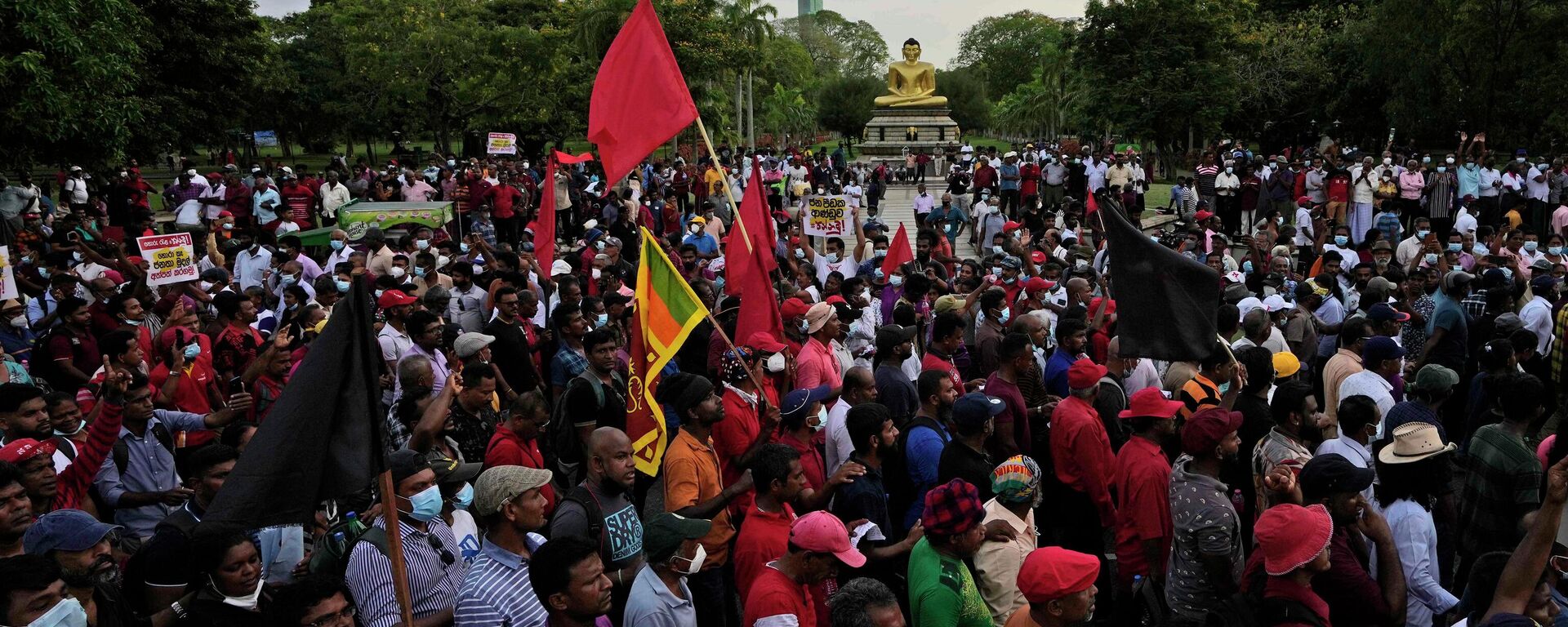 Protesta por aumento de los precios del combustible en Sri Lanka - Sputnik Mundo, 1920, 19.04.2022