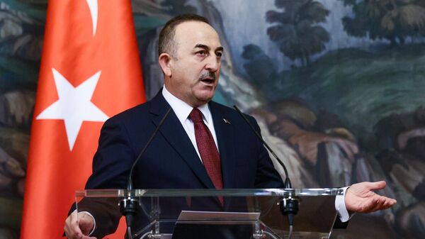 El canciller de Turquía, Mevlut Çavusoglu - Sputnik Mundo