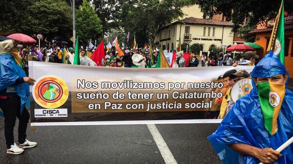 Marcha de la Minga Indígena y los estudiantes  - Sputnik Mundo