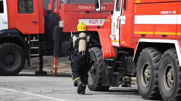 Automóviles del servicio de incendios ruso (foto del archivo) - Sputnik Mundo